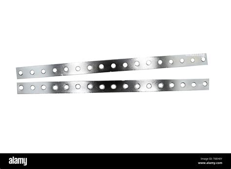 flat steel bar with holes.